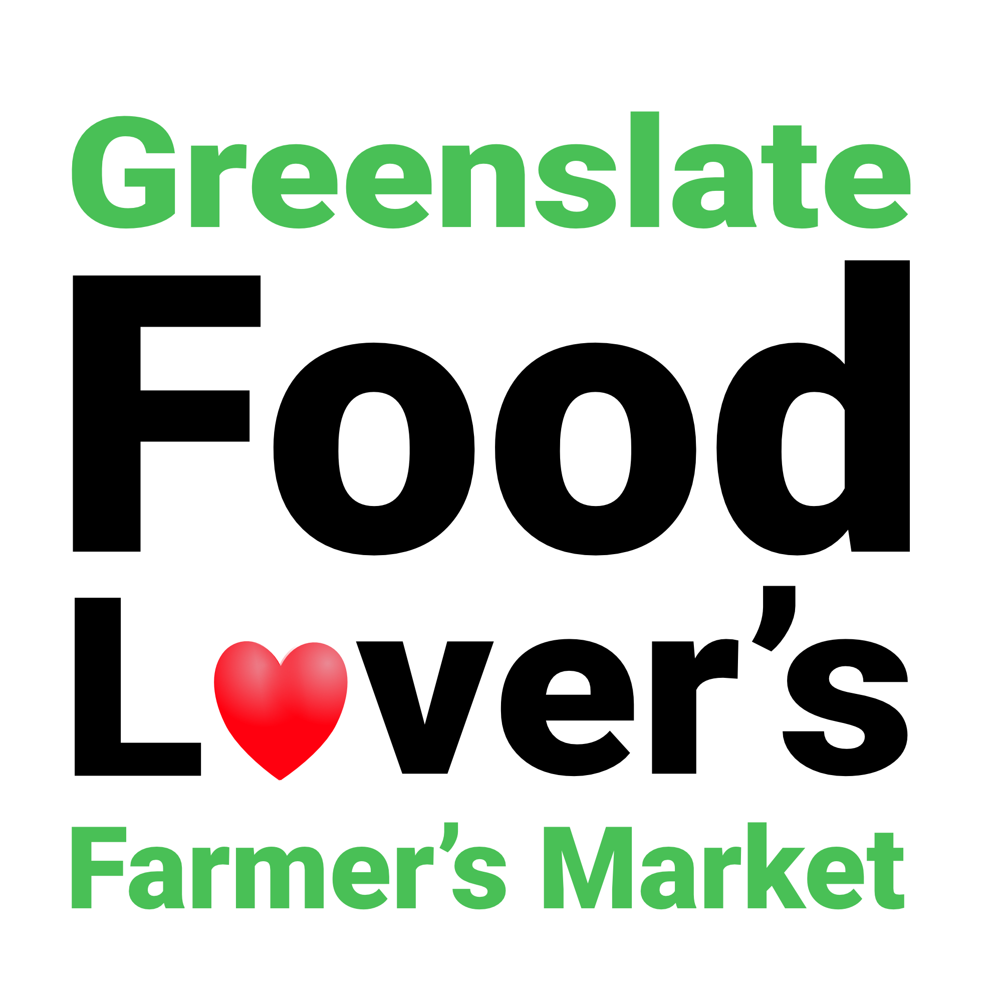 Greenslate Food Lovers Farmers Market Logo Image